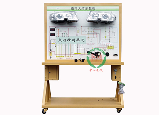 气大灯自动调整系统示教板,前照灯随动转向系统实训台